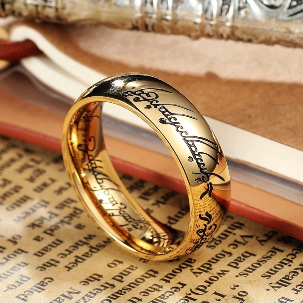 King Will 7mm Titanium Lord of The Rings Wedding
Band for Men